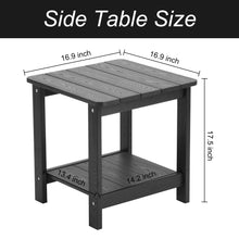 Load image into Gallery viewer, Weather Resistant Side Table - Black