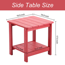 Load image into Gallery viewer, Weather Resistant Side Table - Red