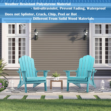 Load image into Gallery viewer, hOmeHua FACE Folding Adirondack Chair Weather Resistant