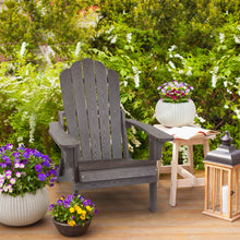 Load image into Gallery viewer, Folding Adirondack Chair Weather Resistant - Dark Brown