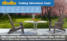 Load image into Gallery viewer, Folding Adirondack Chair Weather Resistant - Dark Brown