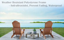 Load image into Gallery viewer, Folding Adirondack Chair Weather Resistant - Wood Color