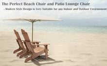 Load image into Gallery viewer, Folding Adirondack Chair Weather Resistant - Wood Color