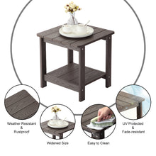 Load image into Gallery viewer, Weather Resistant Side Table - Dark Brown