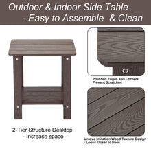 Load image into Gallery viewer, Weather Resistant Side Table - Dark Brown