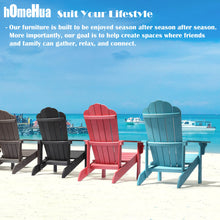 Load image into Gallery viewer, Adirondack Chair Weather Resistant with Cup Holder - Lake Blue
