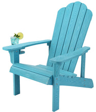 Load image into Gallery viewer, Adirondack Chair Weather Resistant with Cup Holder - Lake Blue