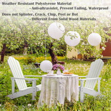Load image into Gallery viewer, Adirondack Chair Weather Resistant  with Cup Holder - White