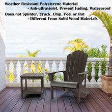 Load image into Gallery viewer, Adirondack Chair Weather Resistant with Cup Holder - Dark Brown