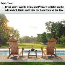 Load image into Gallery viewer, Adirondack Chair Weather Resistant with Cup Holder - Wood Color