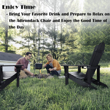 Load image into Gallery viewer, Adirondack Chair Weather Resistant  with Cup Holder - Black