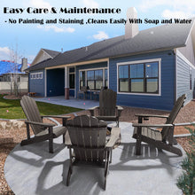 Load image into Gallery viewer, Adirondack Chair Weather Resistant with Cup Holder - Dark Brown