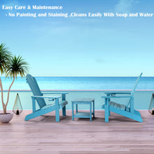 Load image into Gallery viewer, Adirondack Chair Weather Resistant with Cup Holder - Lake Blue