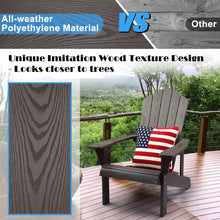 Load image into Gallery viewer, Adirondack Chair Weather Resistant with Cup Holder - Dark Brown