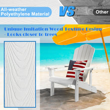 Load image into Gallery viewer, Adirondack Chair Weather Resistant  with Cup Holder - White