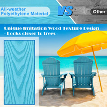 Load image into Gallery viewer, Adirondack Chair Weather Resistant with Cup Holder - Lake Blue