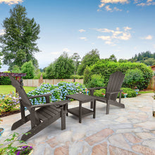 Load image into Gallery viewer, Adirondack Chair Weather Resistant with Cup Holder - Dark Brown