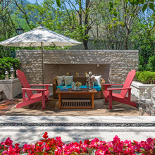 Load image into Gallery viewer, Adirondack Chair Weather Resistant  with Cup Holder - Red