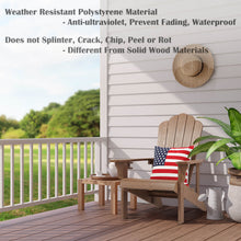 Load image into Gallery viewer, Adirondack Chair Weather Resistant with Cup Holder - Wood Color
