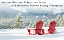 Load image into Gallery viewer, Adirondack Chair Weather Resistant  with Cup Holder - Red