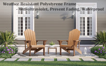 Load image into Gallery viewer, Adirondack Chair Weather Resistant with Cup Holder - Wood Color