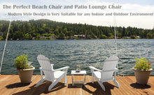 Load image into Gallery viewer, Adirondack Chair Weather Resistant  with Cup Holder - White