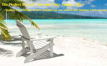 Load image into Gallery viewer, Adirondack Chair Weather Resistant  with Cup Holder - White
