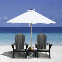 Load image into Gallery viewer, Oversized Adirondack Chair Weather Resistant with Cup Holder - Black