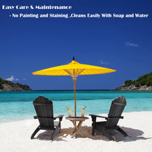 Load image into Gallery viewer, Oversized Adirondack Chair Weather Resistant with Cup Holder - Black