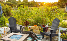 Load image into Gallery viewer, Oversized Adirondack Chair Weather Resistant with Cup Holder - Black