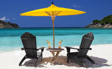 Load image into Gallery viewer, Oversized Adirondack Chair Weather Resistant with Cup Holder - Black