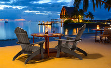 Load image into Gallery viewer, Oversized Adirondack Chair Weather Resistant with Cup Holder - Black