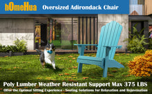 Load image into Gallery viewer, Oversized Adirondack Chair Weather Resistant with Cup Holder - Lake Blue