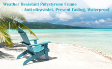 Load image into Gallery viewer, Oversized Adirondack Chair Weather Resistant with Cup Holder - Lake Blue