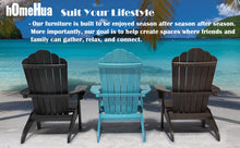 Load image into Gallery viewer, Oversized Adirondack Chair Weather Resistant with Cup Holder - Lake Blue