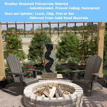 Load image into Gallery viewer, Oversized Adirondack Chair Weather Resistant with Cup Holder - Dark Brown