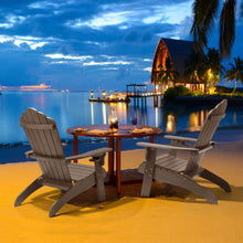 Load image into Gallery viewer, Oversized Adirondack Chair Weather Resistant with Cup Holder - Dark Brown