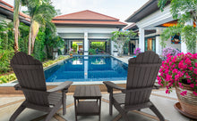 Load image into Gallery viewer, Oversized Adirondack Chair Weather Resistant with Cup Holder - Dark Brown