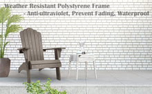 Load image into Gallery viewer, Oversized Adirondack Chair Weather Resistant with Cup Holder - Dark Brown