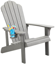 Load image into Gallery viewer, Adirondack Chair Weather Resistant  with Cup Holder - Gray