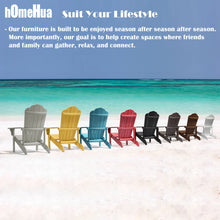 Load image into Gallery viewer, Adirondack Chair Weather Resistant  with Cup Holder - Gray