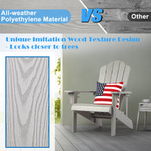 Load image into Gallery viewer, Adirondack Chair Weather Resistant  with Cup Holder - Gray