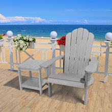 Load image into Gallery viewer, Adirondack Chair Weather Resistant  with Cup Holder - Gray