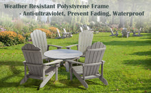 Load image into Gallery viewer, Adirondack Chair Weather Resistant  with Cup Holder - Gray