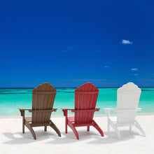 Load image into Gallery viewer, Oversized Adirondack Chair Weather Resistant with Cup Holder - Wood Color