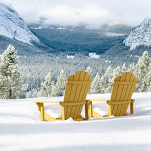 Load image into Gallery viewer, Adirondack Chair Weather Resistant  with Cup Holder - Yellow