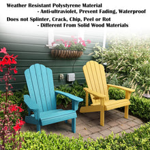 Load image into Gallery viewer, Adirondack Chair Weather Resistant  with Cup Holder - Yellow