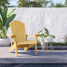 Load image into Gallery viewer, Adirondack Chair Weather Resistant  with Cup Holder - Yellow