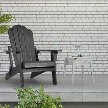 Load image into Gallery viewer, Folding Adirondack Chair Weather Resistant - Black