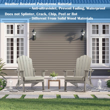 Load image into Gallery viewer, Folding Adirondack Chair Weather Resistant - Gray
